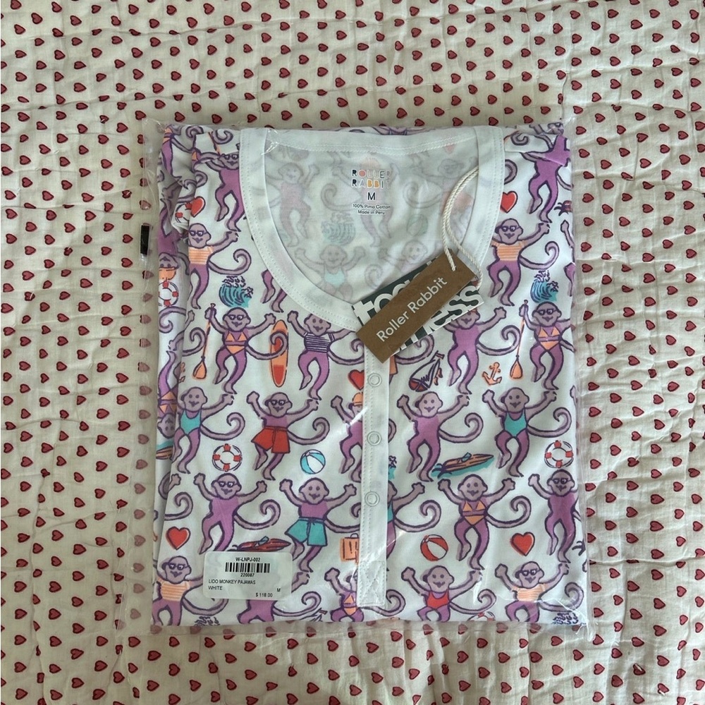 LIDO monkey pajamas roller rabbit long sleeve